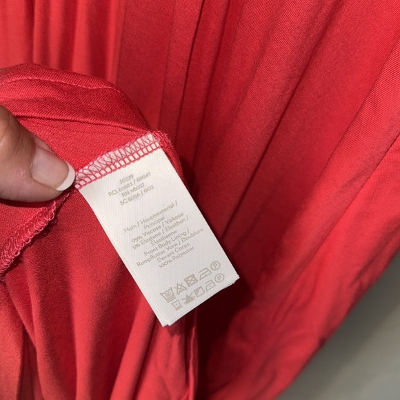 Boden dress coral red Elina jersey 12 regular NEW Sleeveless soft stretch - Picture 4 of 7